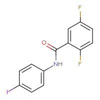 Chemical structure of 2,5-difluoro-N-(4-iodophenyl)benzamide - CSSB00000600494