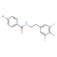Chemical structure of 4-bromo-N-[2-(3,4,5-trifluorophenyl)ethyl]benzamide - CSSB02075429839