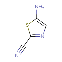 Chemical structure of 5-amino-1,3-thiazole-2-carbonitrile - CSSB00000124119