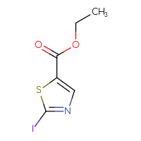 Chemical structure of ethyl 2-iodo-1,3-thiazole-5-carboxylate - CSSB00010075157