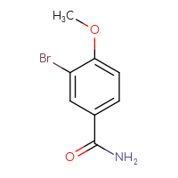 Chemical structure of 3-bromo-4-methoxybenzamide - CSSB00000206422