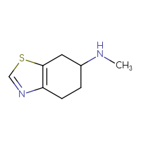 Chemical structure of N-methyl-4,5,6,7-tetrahydro-1,3-benzothiazol-6-amine - CSSB00000076855