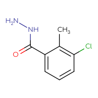 Chemical structure of 3-chloro-2-methylbenzohydrazide - CSSB00011996895