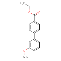 Chemical structure of ethyl 3'-methoxy-[1,1'-biphenyl]-4-carboxylate - CSSB00103154824