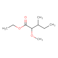 Chemical structure of ethyl 2-methoxy-3-methylpentanoate - CSSB00018793073