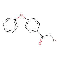Chemical structure of 2-bromo-1-{8-oxatricyclo[7.4.0.0²,⁷]trideca-1(9),2(7),3,5,10,12-hexaen-4-yl}ethan-1-one - CSSB00020650579