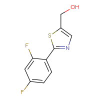 Chemical structure of [2-(2,4-difluorophenyl)-1,3-thiazol-5-yl]methanol - CSSB00012306684