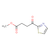 Chemical structure of methyl 4-oxo-4-(1,3-thiazol-2-yl)butanoate - CSSB00009878960