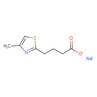 Chemical structure of sodium 4-(4-methyl-1,3-thiazol-2-yl)butanoate - CSSB00000728125