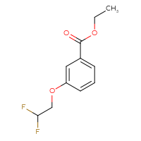 Chemical structure of ethyl 3-(2,2-difluoroethoxy)benzoate - CSSB00010197478