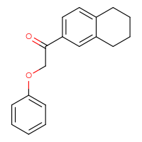 Chemical structure of 2-phenoxy-1-(5,6,7,8-tetrahydronaphthalen-2-yl)ethan-1-one - CSSB00032674220