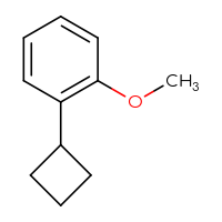 Chemical structure of 1-cyclobutyl-2-methoxybenzene - CSSB06585800219