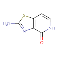 Chemical structure of 2-amino-4H,5H-[1,3]thiazolo[4,5-c]pyridin-4-one - CSSB00135375897