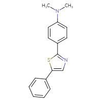 Chemical structure of N,N-dimethyl-4-(5-phenyl-1,3-thiazol-2-yl)aniline - CSSB06716920993