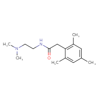 Chemical structure of N-[2-(dimethylamino)ethyl]-2-(2,4,6-trimethylphenyl)acetamide - CSSB00103753063