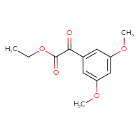 Chemical structure of ethyl 2-(3,5-dimethoxyphenyl)-2-oxoacetate - CSSB00015294106
