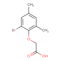 Chemical structure of 2-(2-bromo-4,6-dimethylphenoxy)acetic acid - CSSB00009820902