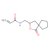 Chemical structure of N-({1-oxo-2-oxaspiro[4.4]nonan-3-yl}methyl)prop-2-enamide - CSSB21332078121