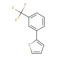Chemical structure of 2-[3-(trifluoromethyl)phenyl]thiophene - CSSB00010176356