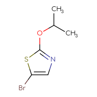 Chemical structure of 5-bromo-2-(propan-2-yloxy)-1,3-thiazole - CSSB00010238083