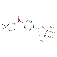 Chemical structure of 5-[4-(4,4,5,5-tetramethyl-1,3,2-dioxaborolan-2-yl)benzoyl]-5-azaspiro[2.4]heptane - CSSB02526793764