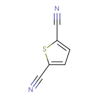 Chemical structure of thiophene-2,5-dicarbonitrile - CSSB00010741236