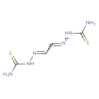 Chemical structure of ({2-[(carbamothioylamino)imino]ethylidene}amino)thiourea - CSSB00000008647