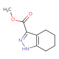 Chemical structure of methyl 4,5,6,7-tetrahydro-1H-indazole-3-carboxylate - CSSB00000062815