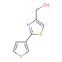 Chemical structure of [2-(thiophen-3-yl)-1,3-thiazol-4-yl]methanol - CSSB00000246449