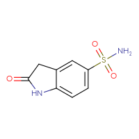 Chemical structure of 2-oxo-2,3-dihydro-1H-indole-5-sulfonamide - CSSB00000188136