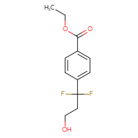 Chemical structure of ethyl 4-(1,1-difluoro-3-hydroxypropyl)benzoate - CSSB03567446246