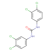 Chemical structure of 1,3-bis(3,4-dichlorophenyl)urea - CSSB00020605365