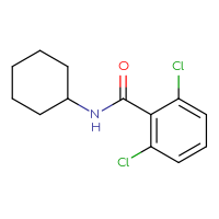 Chemical structure of 2,6-dichloro-N-cyclohexylbenzamide - CSSB00000487330
