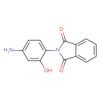 Chemical structure of 2-(4-amino-2-hydroxyphenyl)-2,3-dihydro-1H-isoindole-1,3-dione - CSSB00015648670