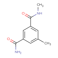 Chemical structure of N1,5-dimethylbenzene-1,3-dicarboxamide - CSSB02283620190
