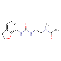 Chemical structure of N-(2-{[(2,3-dihydro-1-benzofuran-7-yl)carbamoyl]amino}ethyl)-N-methylacetamide - CSSB21432497272
