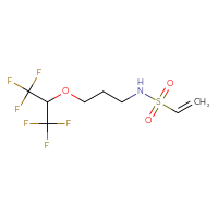 Chemical structure of N-{3-[(1,1,1,3,3,3-hexafluoropropan-2-yl)oxy]propyl}ethene-1-sulfonamide - CSMB21332124220