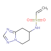 Chemical structure of N-{5H,6H,7H,8H-[1,2,4]triazolo[1,5-a]pyridin-7-yl}ethene-1-sulfonamide - CSSB00157704110