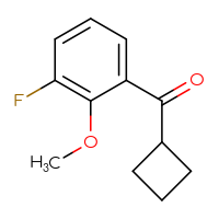 Chemical structure of cyclobutyl(3-fluoro-2-methoxyphenyl)methanone - CSSB00020701646