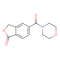 Chemical structure of 5-(morpholine-4-carbonyl)-1,3-dihydro-2-benzofuran-1-one - CSSB06469583266