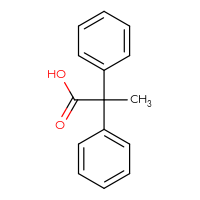 Chemical structure of 2,2-diphenylpropanoic acid - CSSB00000752439