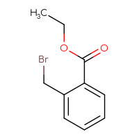 Chemical structure of ethyl 2-(bromomethyl)benzoate - CSSB00009816840