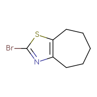 Chemical structure of 2-bromo-4H,5H,6H,7H,8H-cyclohepta[d][1,3]thiazole - CSSB00012771887