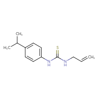 Chemical structure of 3-(prop-2-en-1-yl)-1-[4-(propan-2-yl)phenyl]thiourea - CSSB00000005022