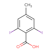 Chemical structure of 2,6-diiodo-4-methylbenzoic acid - CSSB00010371430