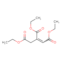 Chemical structure of 1,2,3-triethyl prop-1-ene-1,2,3-tricarboxylate - CSSB00000019632
