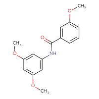 Chemical structure of N-(3,5-dimethoxyphenyl)-3-methoxybenzamide - CSSB00028011154