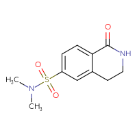 Chemical structure of N,N-dimethyl-1-oxo-1,2,3,4-tetrahydroisoquinoline-6-sulfonamide - CSSB03568097428