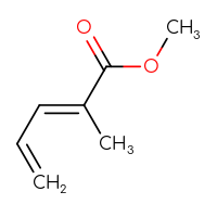 Chemical structure of methyl (2E)-2-methylpenta-2,4-dienoate - CSSB20895628390