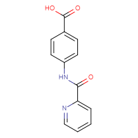 Chemical structure of 4-(pyridine-2-amido)benzoic acid - CSSB00000630071